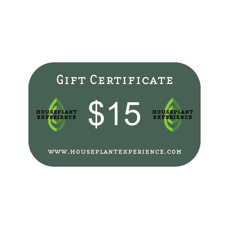 HousePlant Experience Gift Certificate