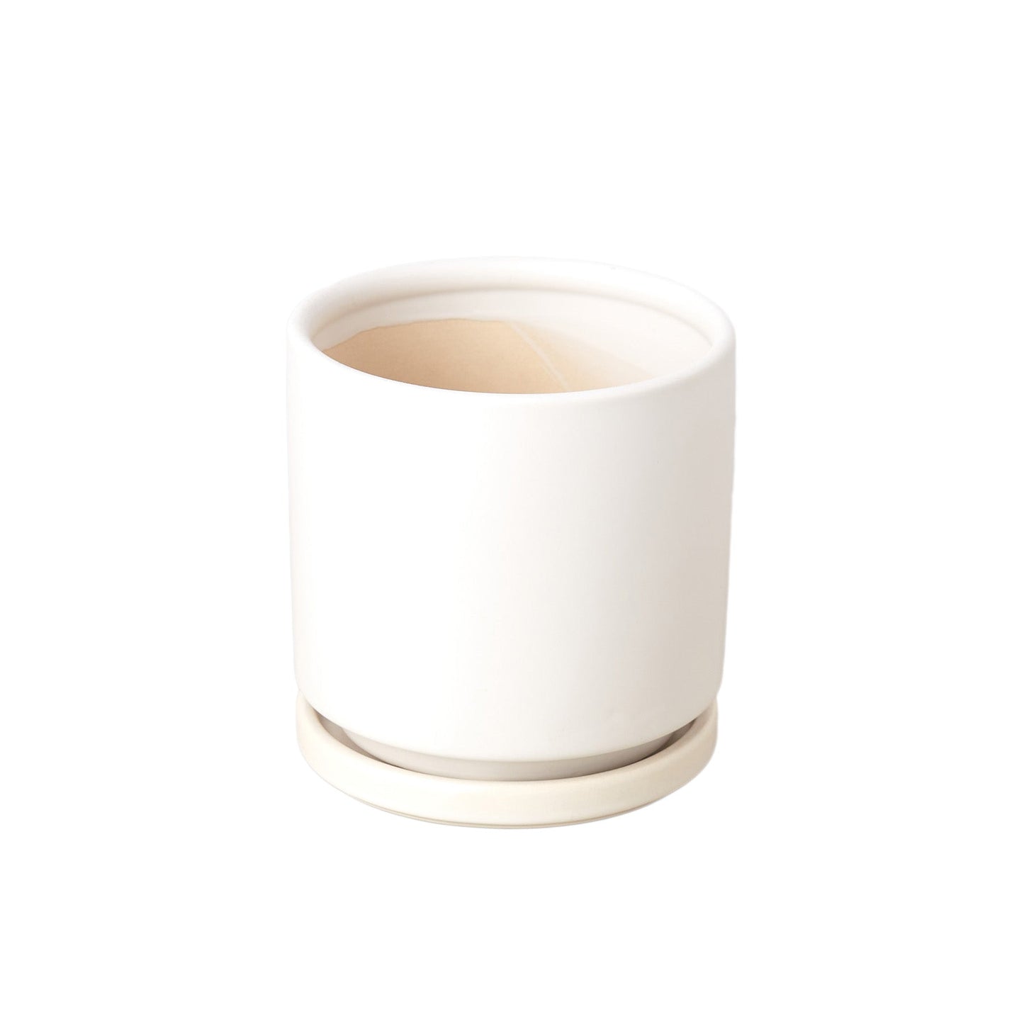 Cylinder Pot (Black or White) - 4"