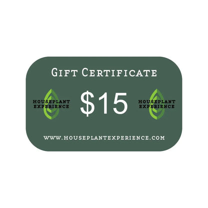Houseplant Experience Gift Certificate HouseplantExperience.com