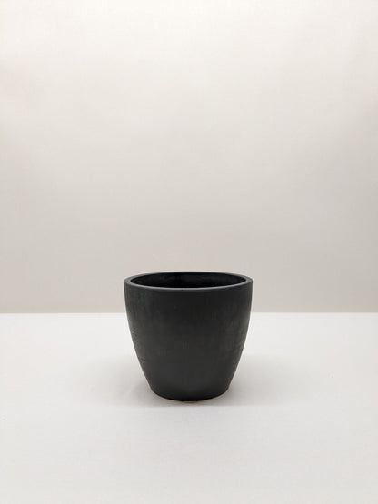 Black and Terra Cotta Eco Pots